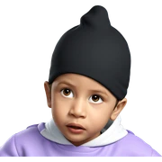 boy in hat portrait sticker