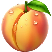 Peach that is sweating cream sticker
