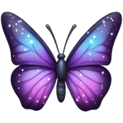 sparkling butterfly sticker