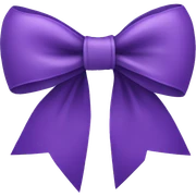 Purple bow sticker