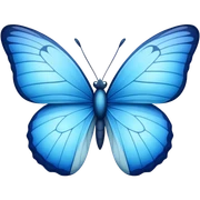 Blue butterfly
 sticker
