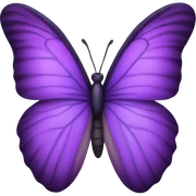Purple butterfly sticker