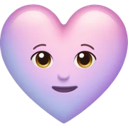 Pastel heart sticker