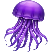 purple jellyfish sticker