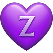 “Z” letter inside a Purple Heart sticker