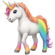 rainbow unicorn sticker