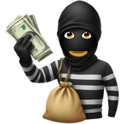 Robber emoji sticker