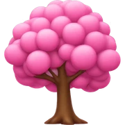 Pink tree  sticker