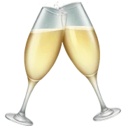 Champagne toast sticker