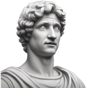 italian statue speaking italian sticker