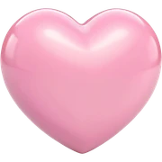 light pink heart sticker