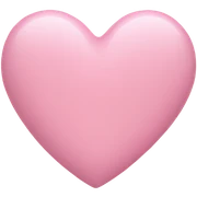 Pastel pink heart sticker