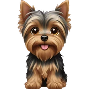 Yorkshire Terrier puppy sticker
