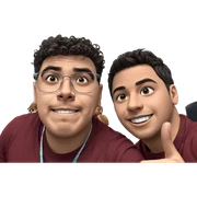 boys posing with smiles sticker