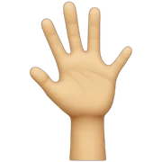 smile-raising-hand sticker