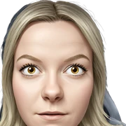 blonde girl in cockpit close-up sticker