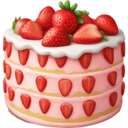 strawberry cake sticker