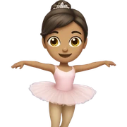 Brunette Ballerina  sticker