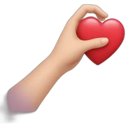 Hand heart  sticker