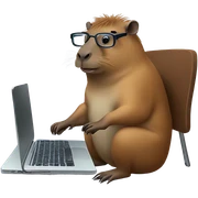 capybara coder sticker