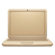 aesthetic beige laptop sticker