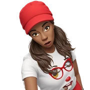 girl in white shirt sticker