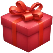 gift in red box sticker