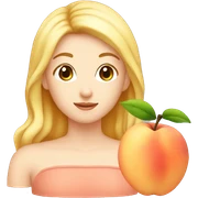 peach sticker