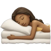 girl sleeping sticker