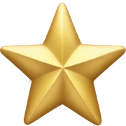 Gold star decoration  sticker