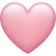 Soft pink heart sticker