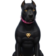 spiked collar on dog sticker