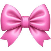 Pink bow sticker