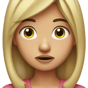 Annoyed girl sticker