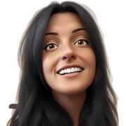 realistic portrait of a girl sticker