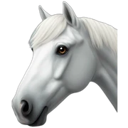 White-horse sticker