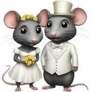 Rats married sticker