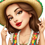 Fiestero with Sombrero sticker