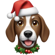 Christmas Dog sticker