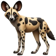 african wild dog sticker