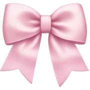 light pink bow without shadow sticker