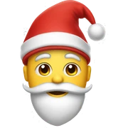 Cross on Santa Hat sticker
