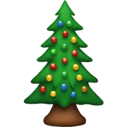 Christmas tree sticker