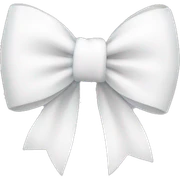 A cute White Bow sticker