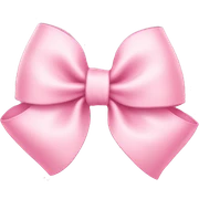 Baby pink bow sticker