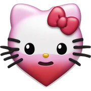 hello kitty heart sticker