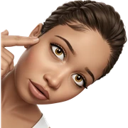 realistic portrait of girl sticker
