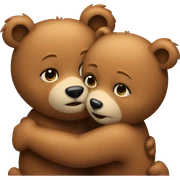 Bears hugging  sticker