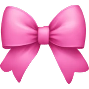 Pink bow sticker