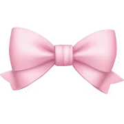 Light pink bow sticker